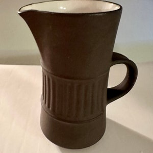 Dansk FLAMESTONE Fluted Brown Creamer 1963-1985
