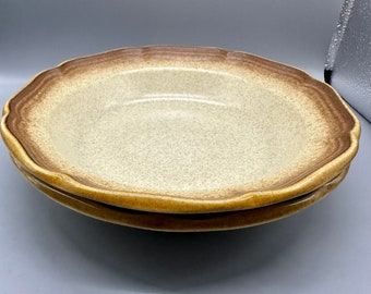 Mikasa WHOLE WHEAT TWO (2) Soup Bowls Great Condition!