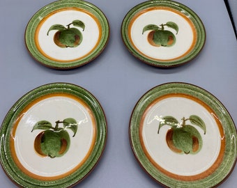 Mid Century Stangl Pottery ORCHARD SONG Set of 4 Coasters Great condition!