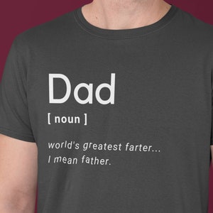 Funny Father's Day Shirt, World's Greatest Farter I Mean Father Shirt, Husband shirt, Dad Gift, Funny Dad shirt, Fathers Day Gift, Birthday