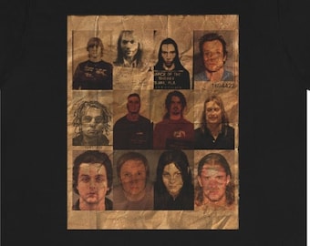 Jaren 90 Rockstar Mugshots-shirt, Rockstar T-shirt, Vaderdag, Vaderdag, cadeau voor papa, jaren 90 muziek, alternatieve rock, metal hardrock