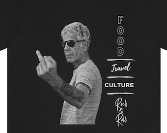 Bourdain Shirt, Onderdelen Onbekend T-shirt, Anthony Fan Verjaardagscadeau, Foodie, Reizen, Legende