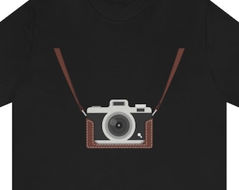 T-shirt fotograaf, T-shirt camera, DSLR-shirt, fotograafcadeau, fotografieshirt, uniseks shirt, fotografiecadeau,