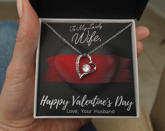 Forever Love Necklace Valentine's Day Gift, Valentines Day Wife Gift, Gift for Her, Gift for Wife
