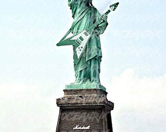 Amerika Shirt, Freedom Shirt, Fourth Of July Shirt, 4 juli shirt, Lady Liberty, Independence Day Shirt, Patriottisch, USA Tee, Rock & Roll,