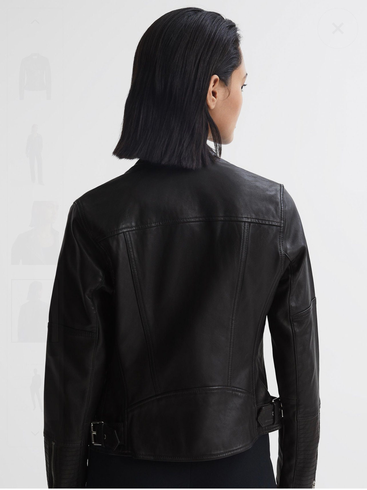 Women's Genuine Leather Jacket, Zipper Jacket, Short Jacket