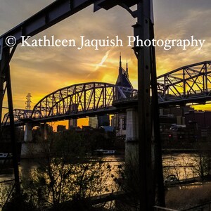 Nashville Photography - Fine Art Digital Download - Nashville - City Architecture + Sunset