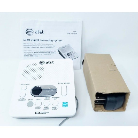 AT&T 1740 Digital Answering System with Time and Day Stamp Etsy