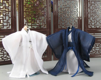 Chinese hanfu style suit 2 colors suitable for ob11 doll YMY doll nendoroid GSC doll P9 1\12 bjd