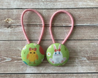 Easter bunny, Easter Chick, kids hair accessories, hair clips, hair bobbles, girls, boys, hair bands, hair elastics, gift ideas