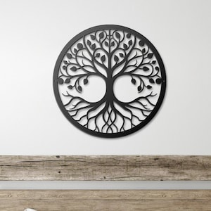 Tree of life wall art-Inspirational Family Decor-Wall hanging-Tree decor-Metal wall art-Tree of life decoration-Metal wall decoration-CMA028