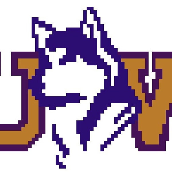 Vintage UW Husky Cross Stitch