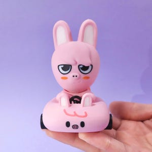 Dwaekki 3D Printed Car Figurine | SKZOO 3D Printed Car Figurine | Stray Kids OT8 Collectible | KPOP Fan Gift | SKZ Merch Decor | Changbin