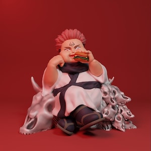 Fat Sukuna - Jujutsu Kaisen STL File for 3D Printing - Digital Download - No Physical Item
