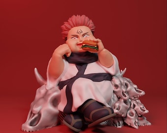 Fat Sukuna - Jujutsu Kaisen STL File for 3D Printing - Digital Download - No Physical Item