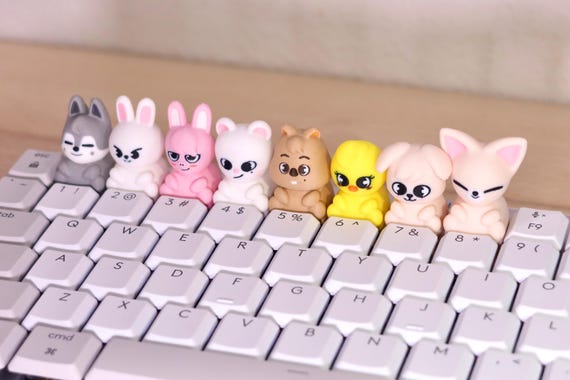 Stray Kids SKZOO グッズセット ポーチ キーキャップ SKZOO 3D Printed Keycap | Stray Kids OT8 Collectible | KPOP Fan