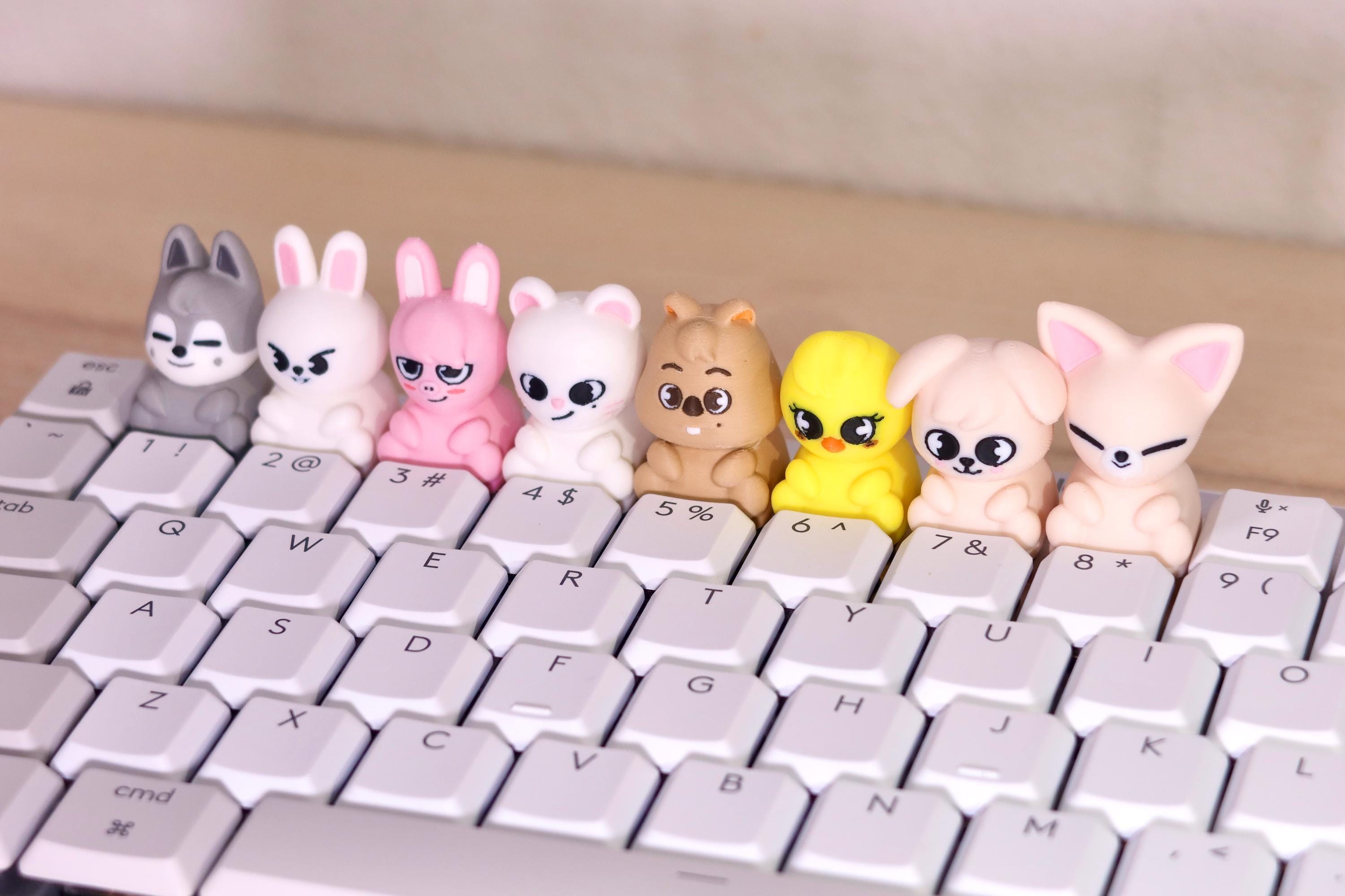 SKZOO 3D Printed Keycap | Stray Kids OT8 Collectible | KPOP Fan