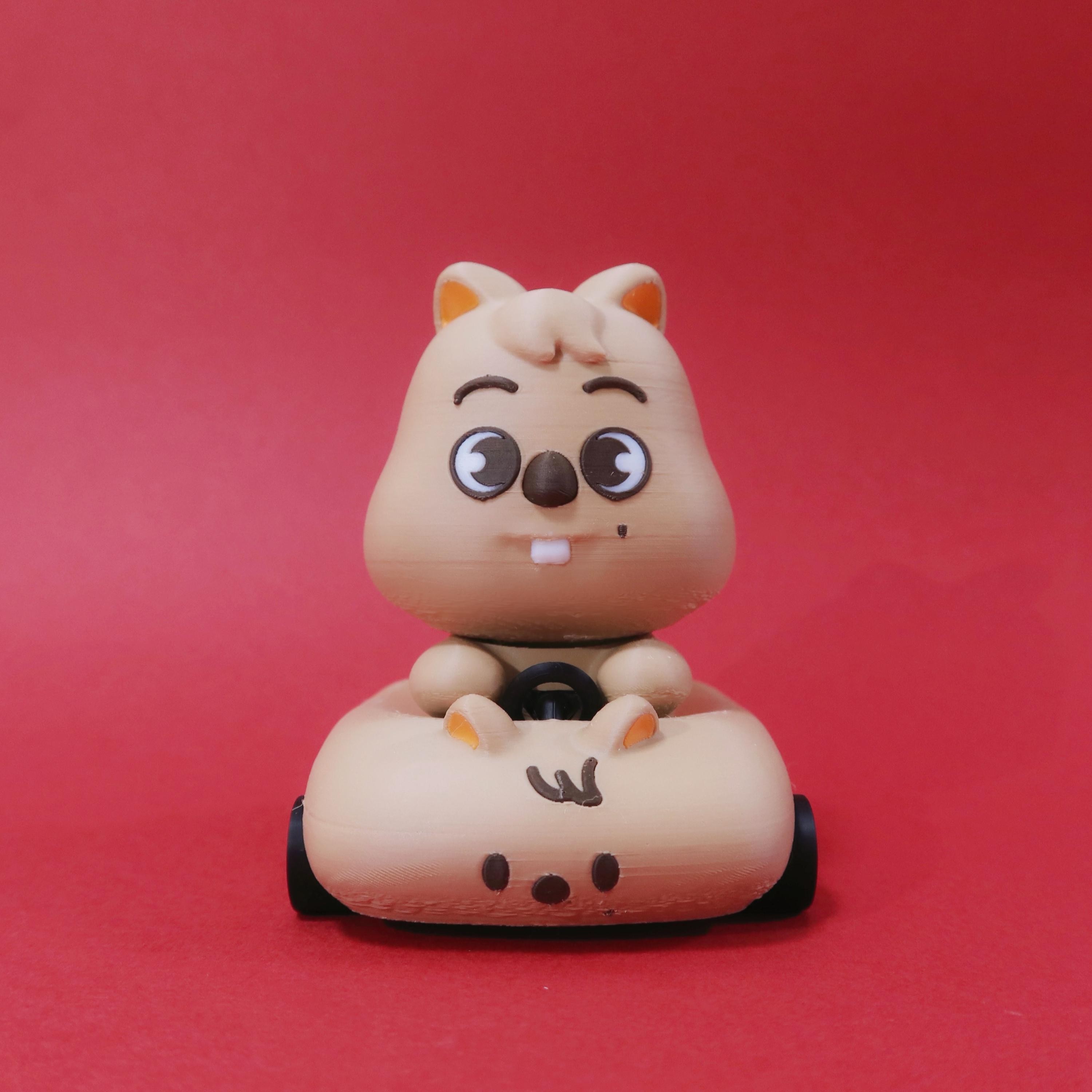 Han Quokka 3D Printed Car Figurine | SKZOO 3D Printed Car Figurine