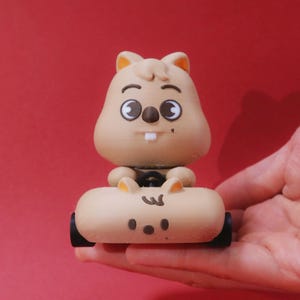 Han Quokka 3D Printed Car Figurine | SKZOO 3D Printed Car Figurine | Stray Kids OT8 Collectible | KPOP Fan Gift | SKZ Merch Decor | Han