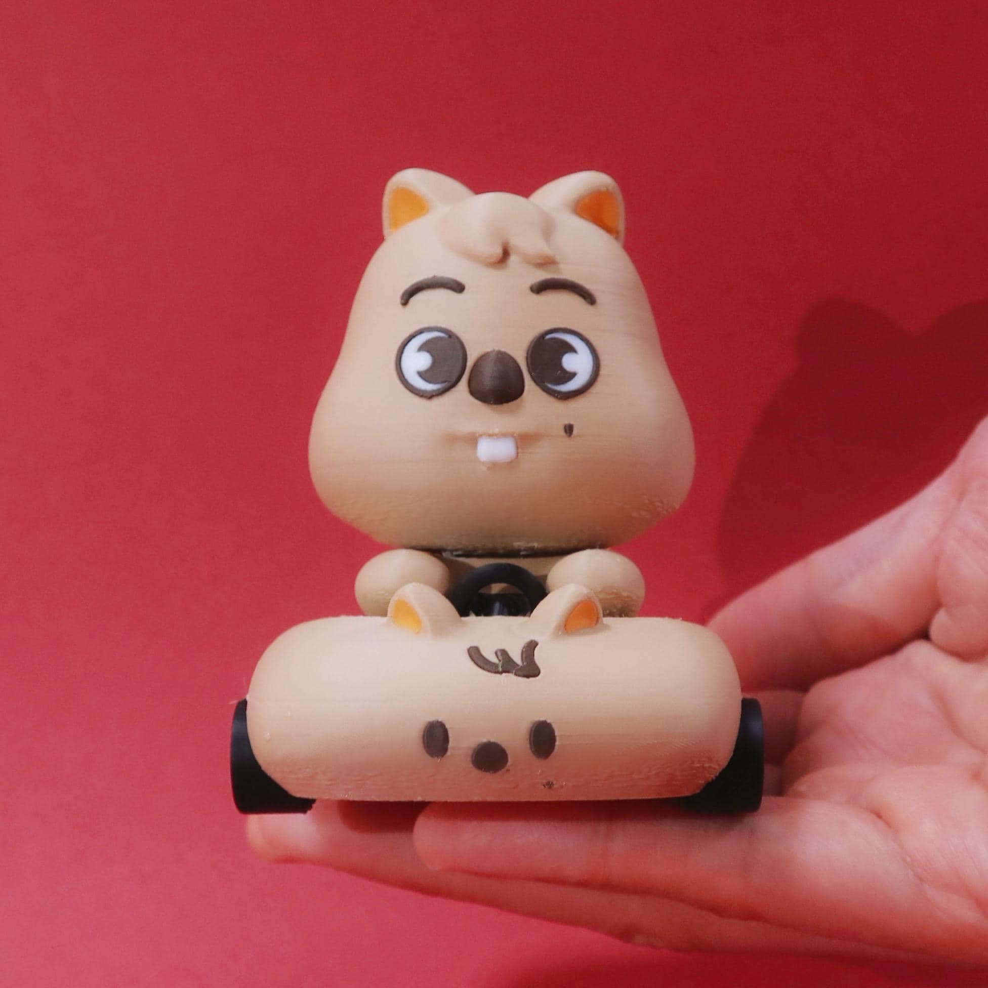 Han Quokka 3D Printed Car Figurine | SKZOO 3D Printed Car Figurine