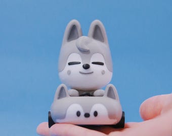 Wolf Chan 3D Printed Car Figurine | SKZOO 3D Printed Car Figurine