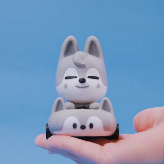 Wolf Chan 3D Printed Car Figurine | SKZOO 3D Printed Car Figurine