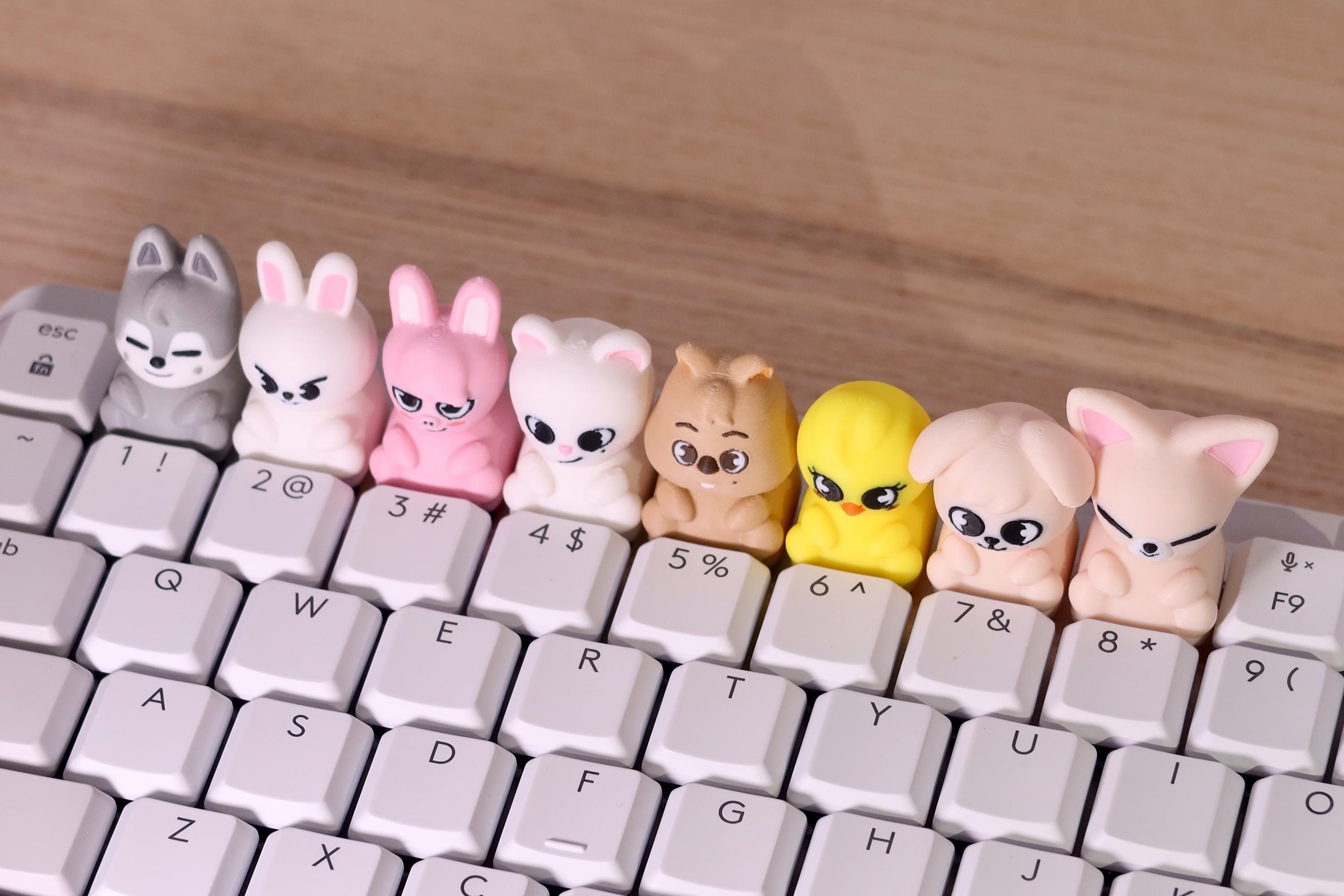 SKZOO 3D Printed Keycap | Stray Kids OT8 Collectible | KPOP Fan