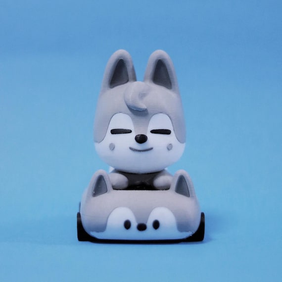 Wolf Chan 3D Printed Car Figurine | SKZOO 3D Printed Car Figurine