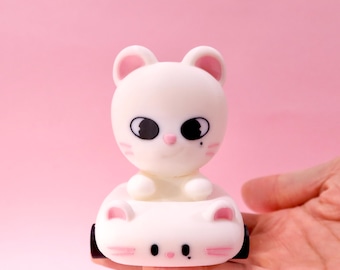 Figurina di auto stampata in 3D Jiniret / Figurina di auto stampata in 3D SKZOO / Oggetto da collezione Stray Kids OT8 / Regalo per fan KPOP / Decorazione SKZ Merch / Hyunjjn