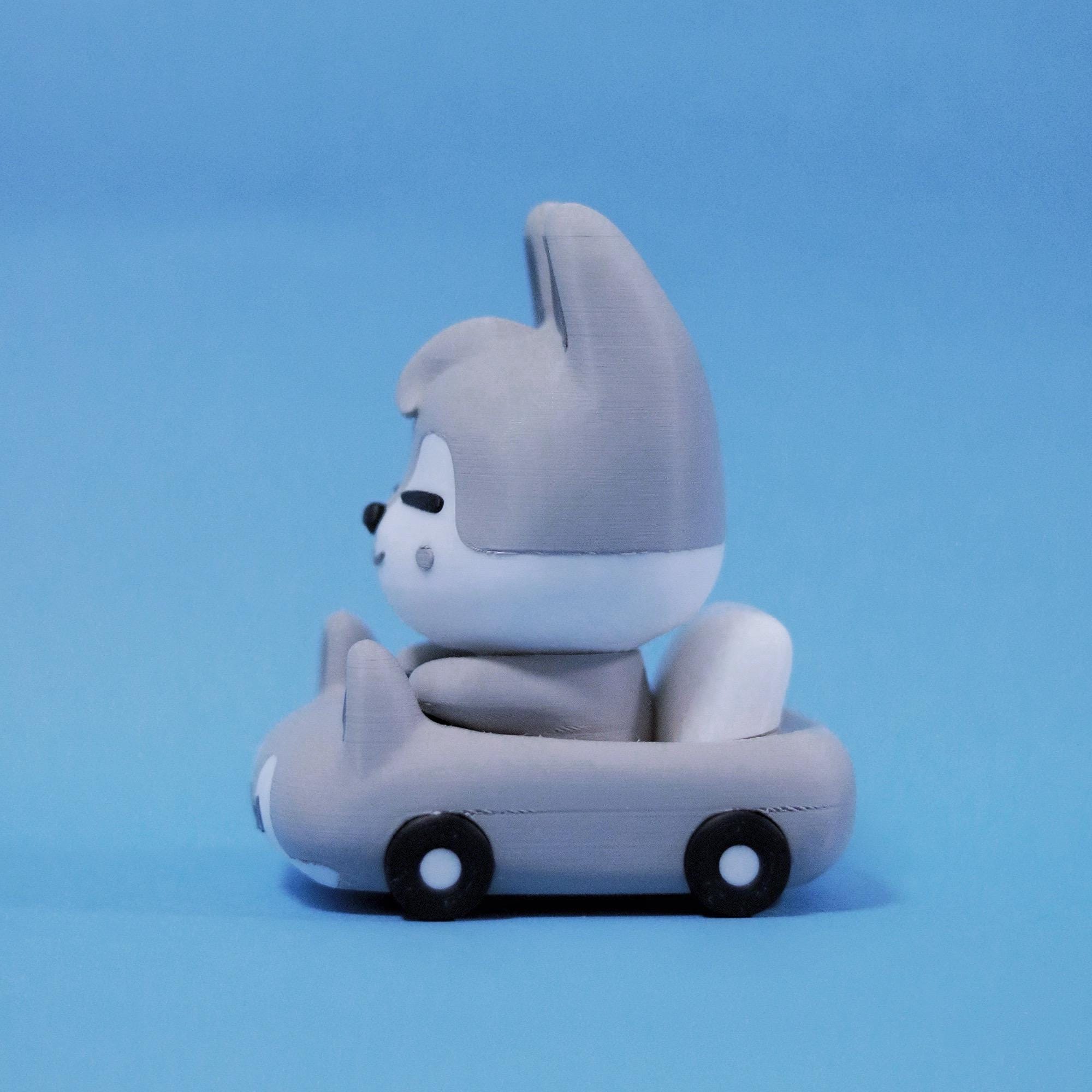 Wolf Chan 3D Printed Car Figurine | SKZOO 3D Printed Car Figurine 