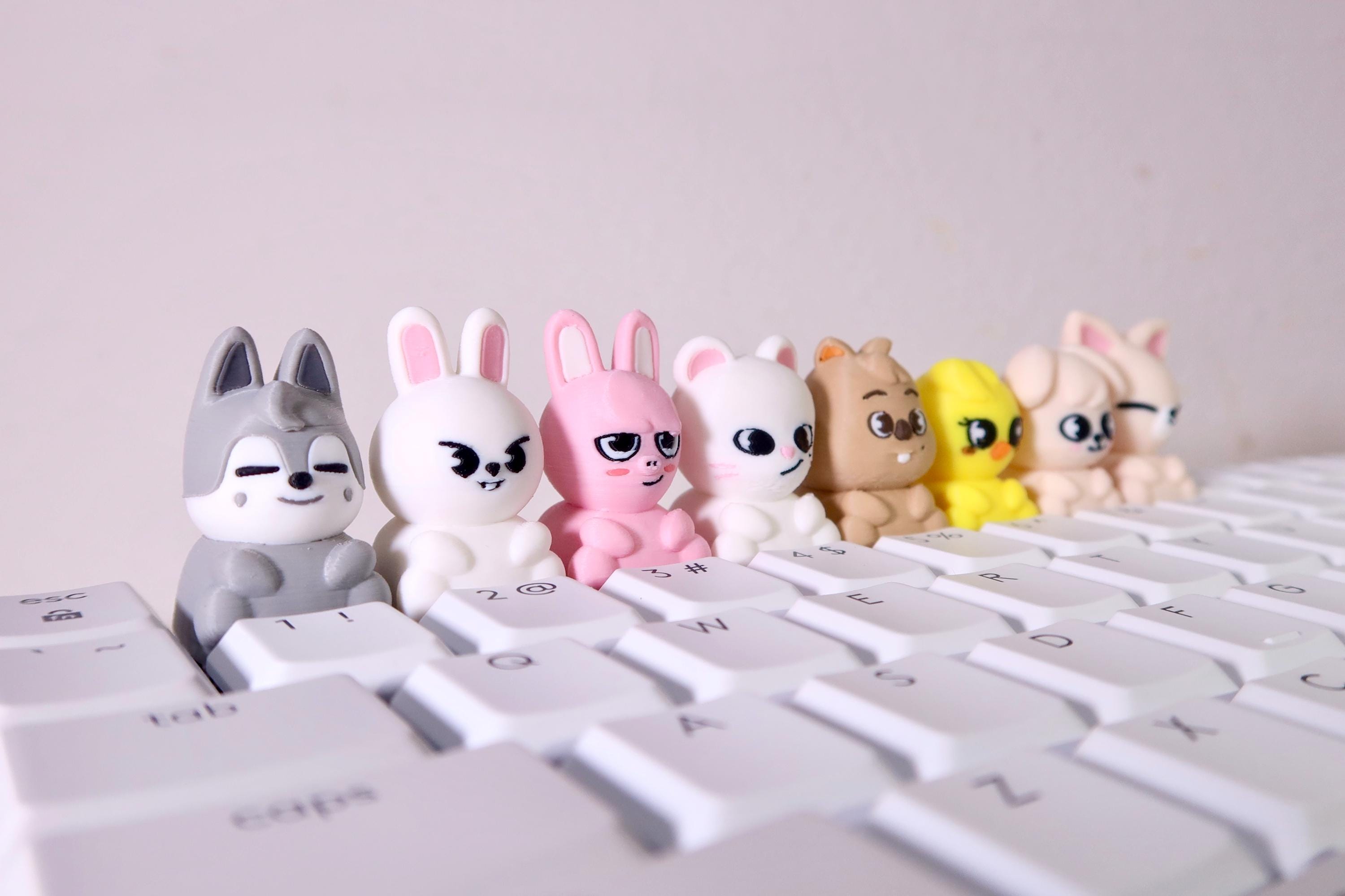 SKZOO 3D Printed Keycap | Stray Kids OT8 Collectible | KPOP Fan