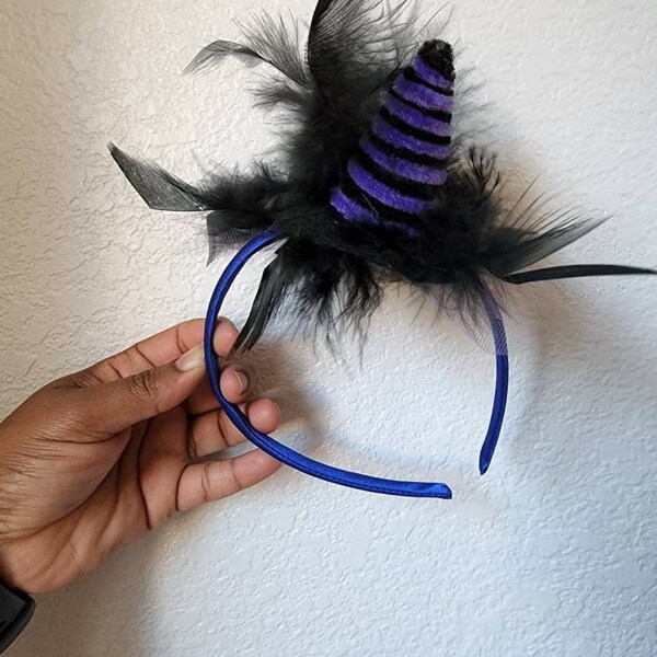 Witch hat headband. Baby witch hat. Halloween costume headband. Top hat witch headband. Baby halloween headband. Spooky headband.