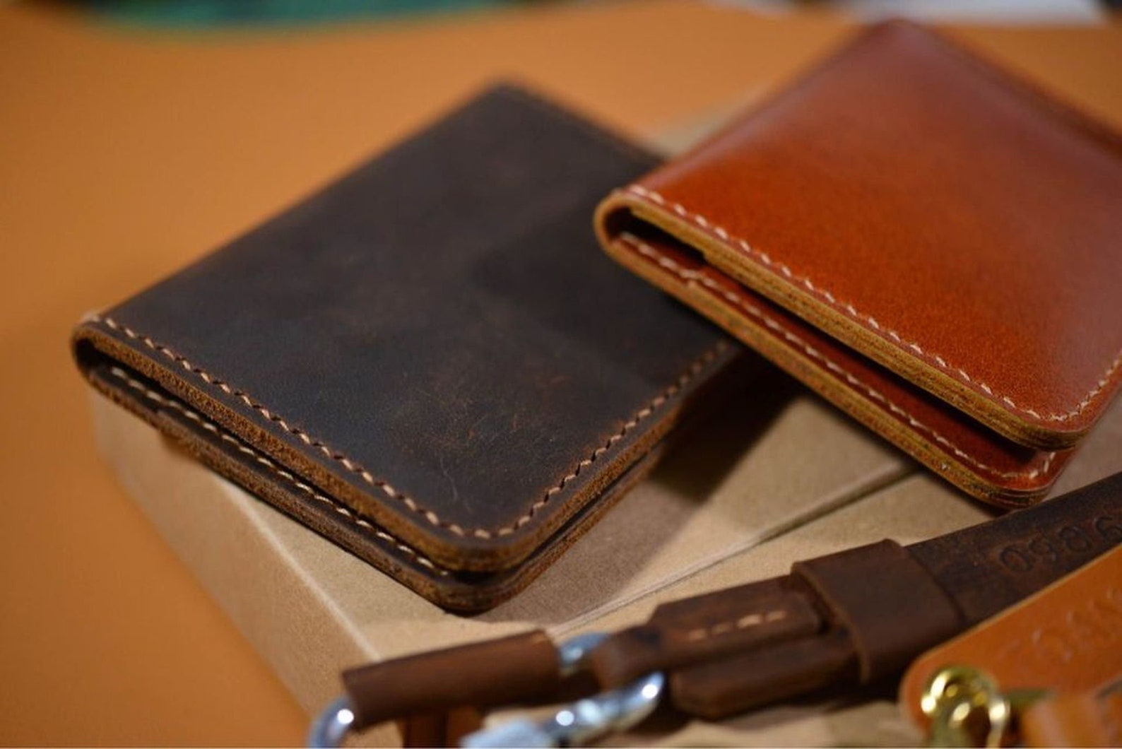 Men's cowhide wallet whole cowhide wallet cow leather Etsy