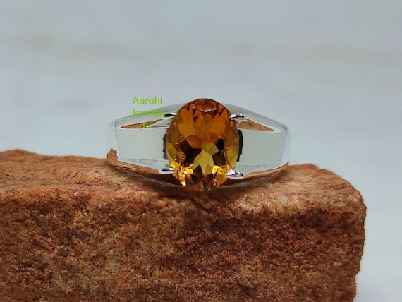 Bague Homme En Argent Sterling 925 Avec Tanzanite (pierre De Décembre) - Taille US 9.5 - Neuf Sans Boîte