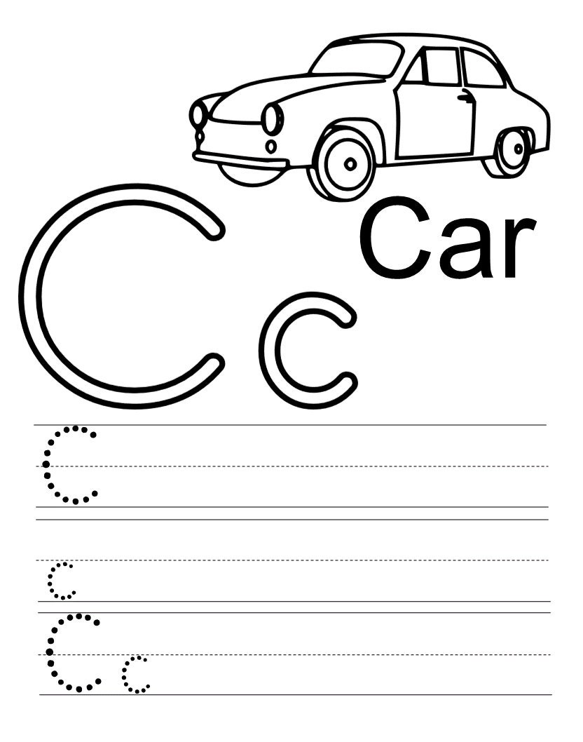 alphabet worksheet printable worksheet learn the alphabeth etsy
