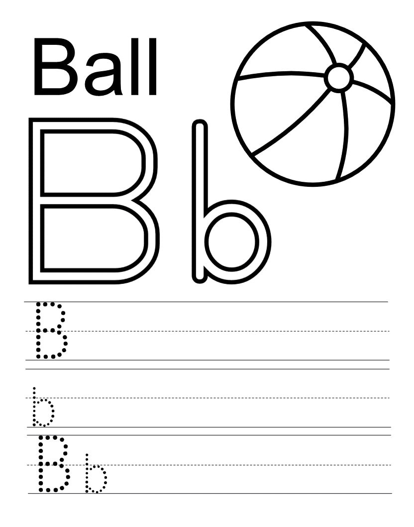 Alphabet Worksheet Printable Worksheet Learn the Alphabeth | Etsy