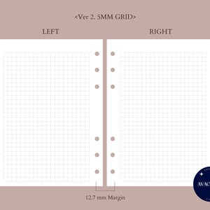 Notes Paper Set | Personal Wide Printable Insert Pdf | Simple Layout ...