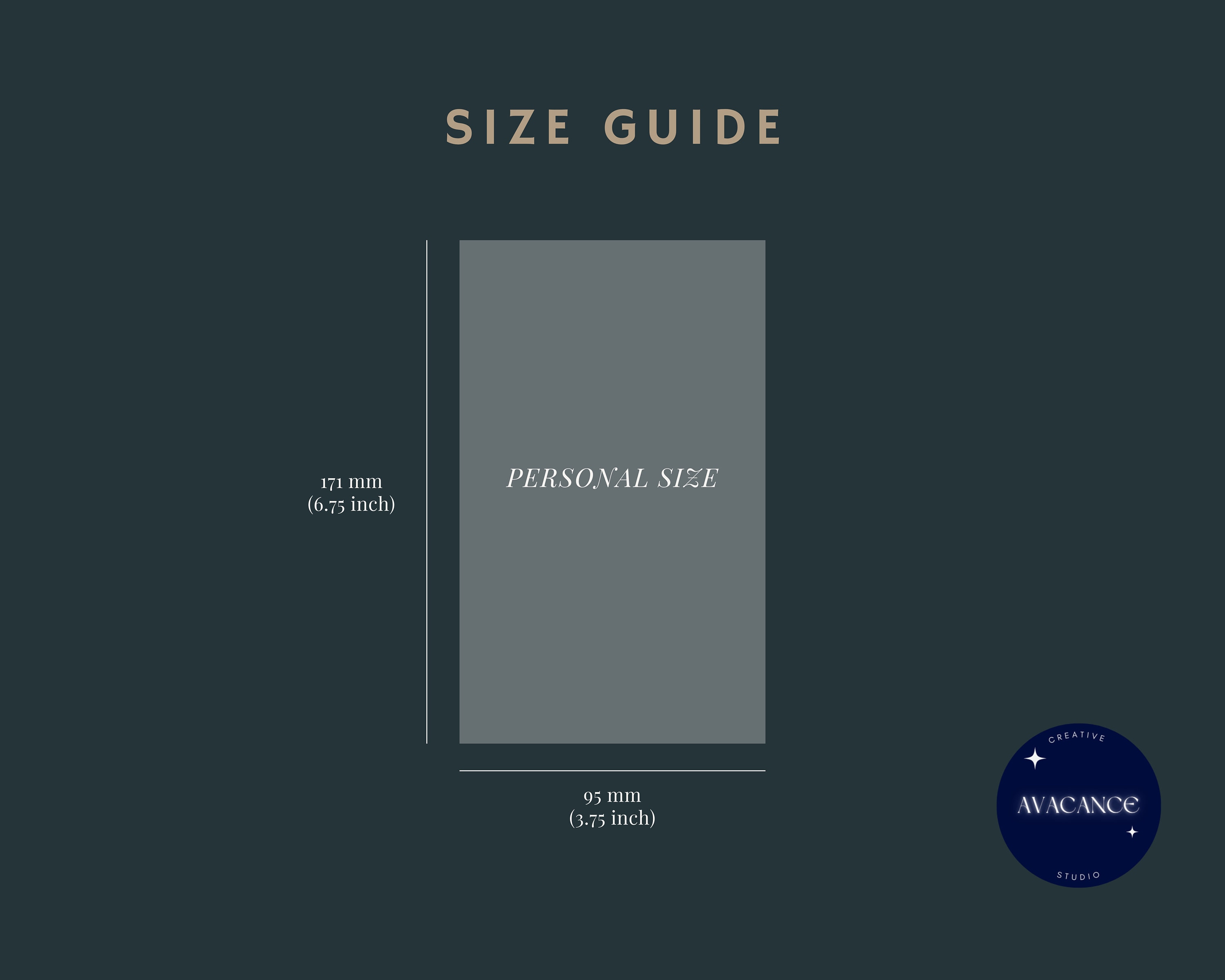 Monthly Planner | Personal Size Printable Inserts Pdf | Simple MO1P ...