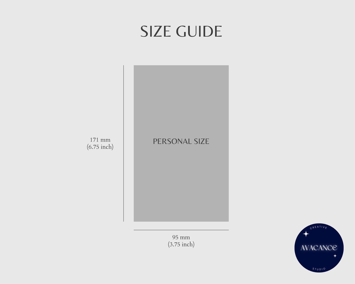 Weekly Planner | Personal Size Printable Insert PDF | Undated Schedule ...