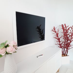Puppenhaus Moderner Flachbild Fernseher, mit Fernbedienung, Miniatur TV, Maßstab 12 (TVFLAT)