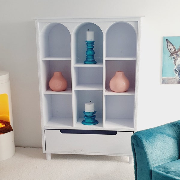 Dolls House Dresser/ Cabinet, Choice of Colours  1:12th Scale, Miniature Dresser (DR3)
