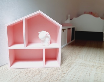 Casa de bonecas moderna em miniatura, brinquedo em escala 1:12, várias cores à escolha.
