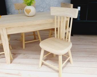 Table De Chevet Miniature 1/12 - Meuble Campagnard Français Avec Tiroir Pour Maison De Poupée