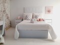 Dolls House Modern Choice of Colours, Double Bed High Headboard & Opening Drawers, DIVAN BED, 1:12th Scale, Miniature Double Bed