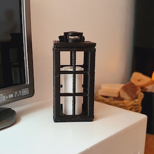Dolls House Lantern with Coloured Candle 1:12th Scale, Miniature Candle, Miniature Lantern