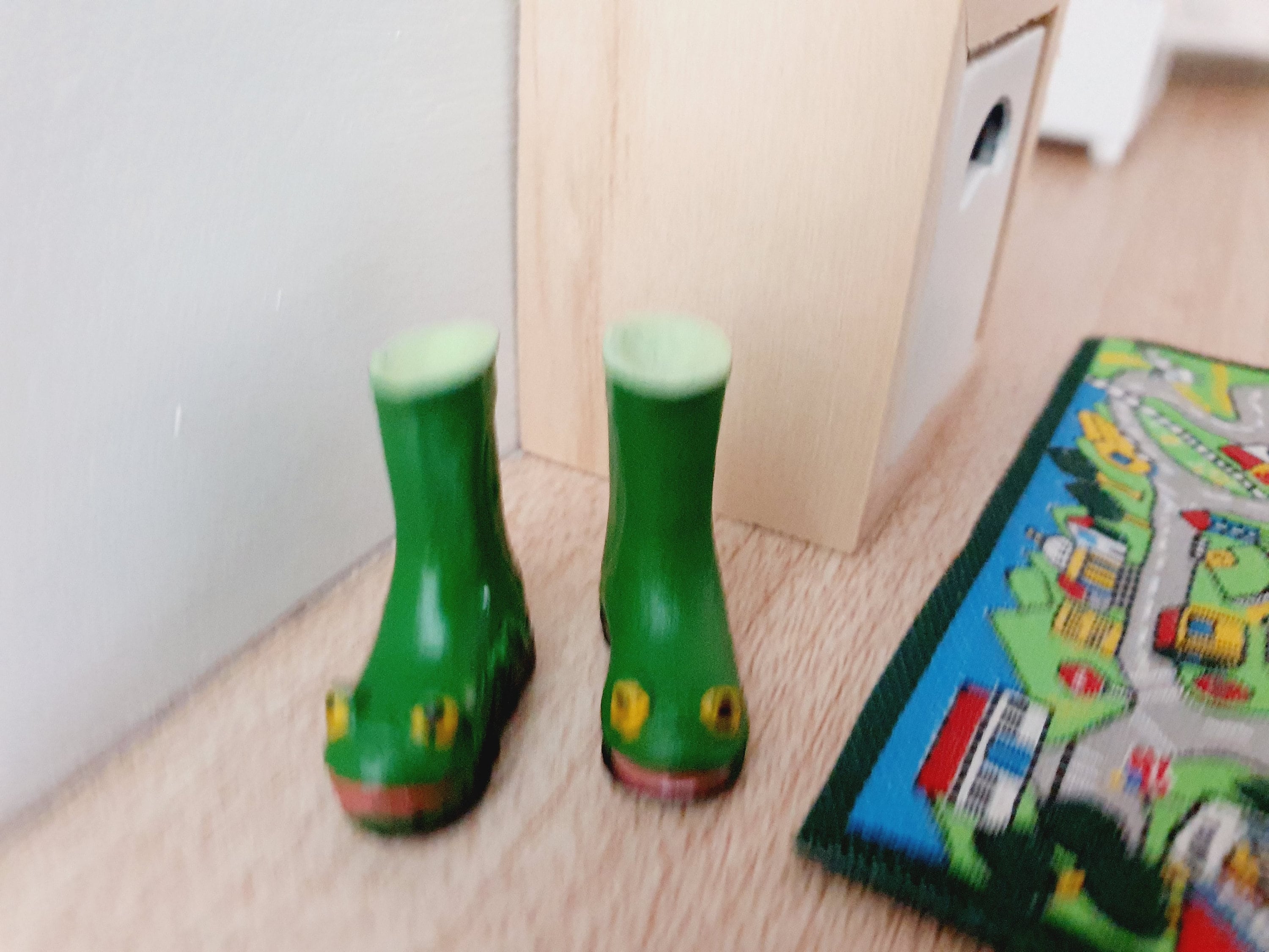 Dolls House Boy s Frog Wellies 12th Scale Miniature Wellies Dolls House Garden Boots Etsy