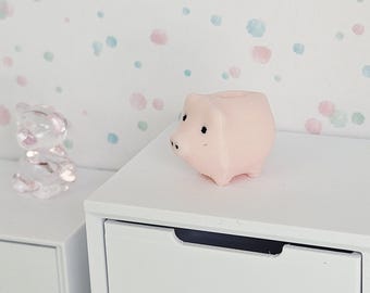 Dolls House Piggy Bank, Miniature Ornament, 1:12th Scale