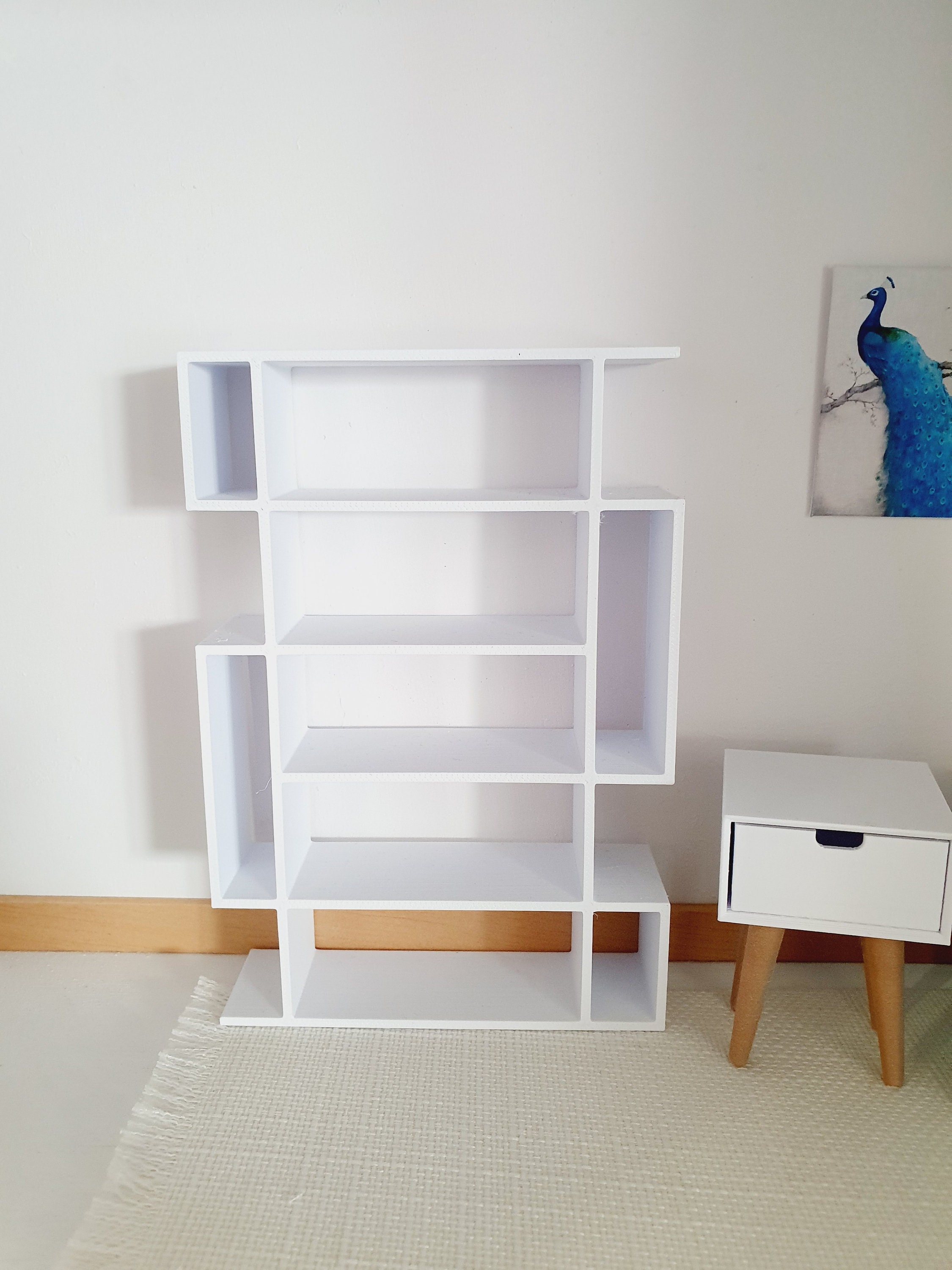 Étagère-échelle Miniature En Bois Pour Maison De Poupée - Échelle 1/12 - Support Pour Plantes Décoratives