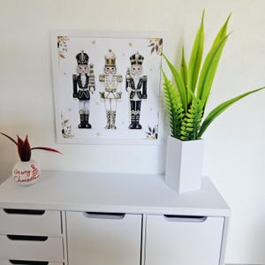 Dolls House Christmas Wall Art | Framed 3x Nutcracker Print | 1:12 Scale Miniature Picture
