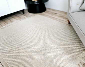 Tappeto beige per casa delle bambole in miniatura, scala 1:12